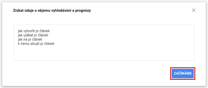Jak správně psat PR články / SEO články – zjistěte, co jsou zač obrázek 21 Zjistěte objem vyhledávání nějakého konkrétního dotazu
