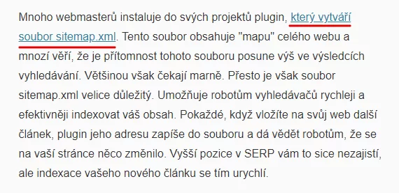 Jak správně psat PR články / SEO články – zjistěte, co jsou zač obrázek 33 PR článek - Vzor pochopitelného odkazování