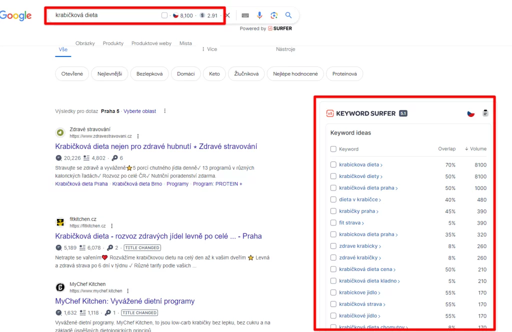Analýza klíčových slov obrázek 160 Analýza klíčových slov obrázek 159